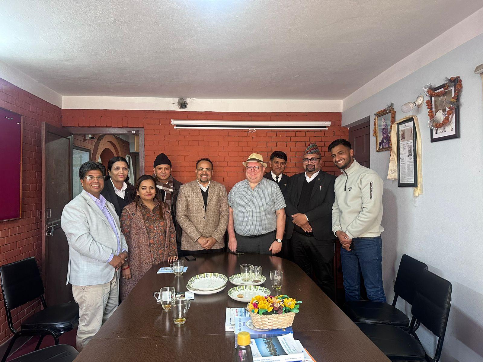 Discussion program on law and current issues of human rights with Mark Hill at Central Office of HURON